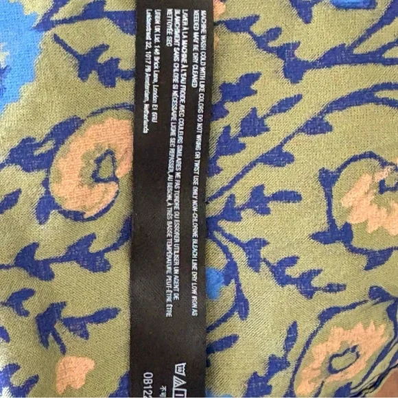 Anthropologie Penrose Tiered Tunic Dress Women Size M Floral Green Beach Boho - Picture 6 of 12